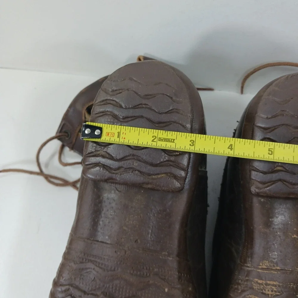 LaCrosse Vintage Duck Boots Mens Tiger Stripe Camo Rubber Waterproof Made in USA